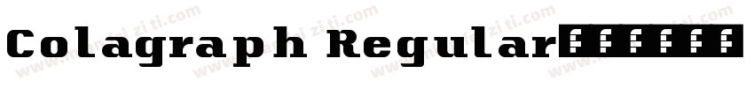 Colagraph Regular字体转换
